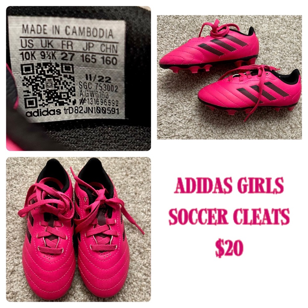 Adidas girls cleats